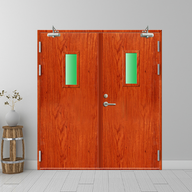 钢木质隔热防火门-红枫木纹02